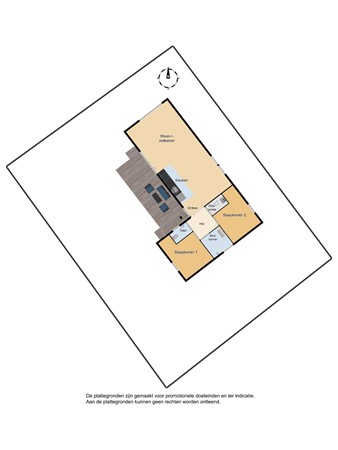 Floorplan - Kievit 12B549, 5111 HD Baarle-Nassau